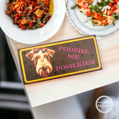 Śmieszny Magnes na lodówkę pies Airedale Terrier