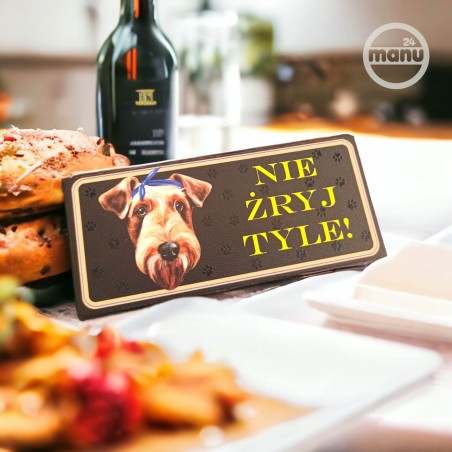 Śmieszny Magnes na lodówkę pies Airedale Terrier