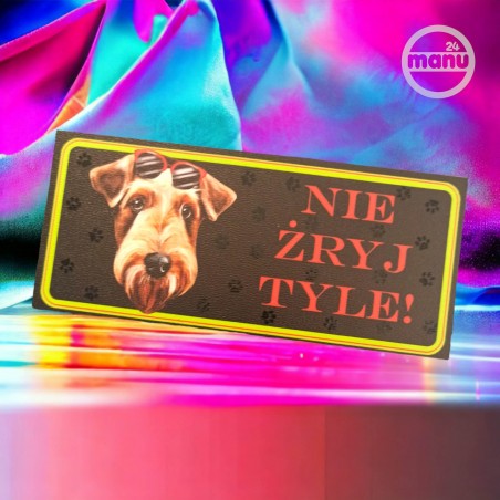 Śmieszny Magnes na lodówkę pies Airedale Terrier