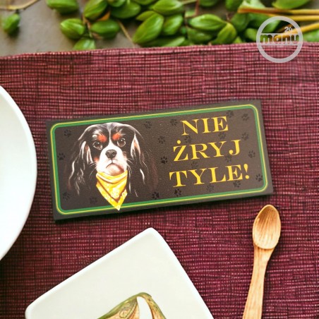 Śmieszny Magnes na lodówkę pies Cavalier