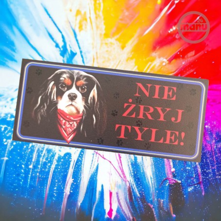 Śmieszny Magnes na lodówkę pies Cavalier