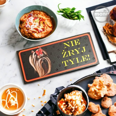 Śmieszny Magnes na lodówkę pies Yorkshire Terrier