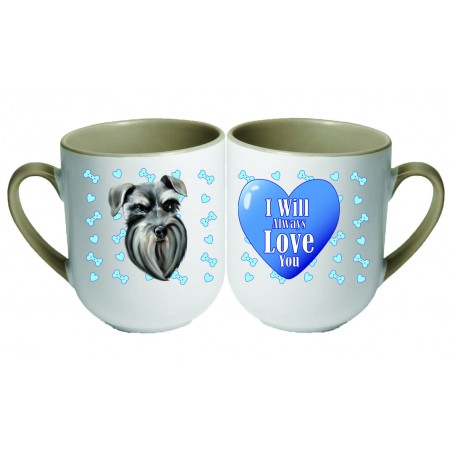 Kubek z psem Sznaucer