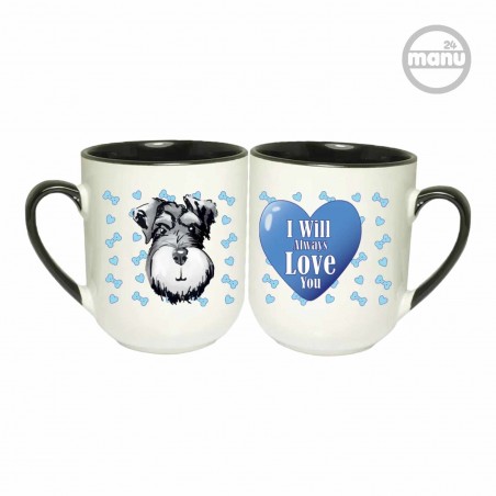 Kubek z psem Sznaucer