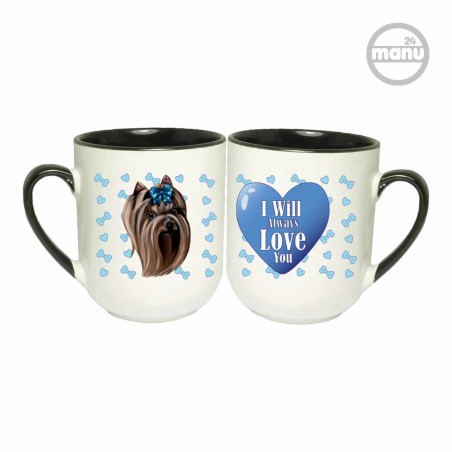 kubek z psem yorkshire terrier