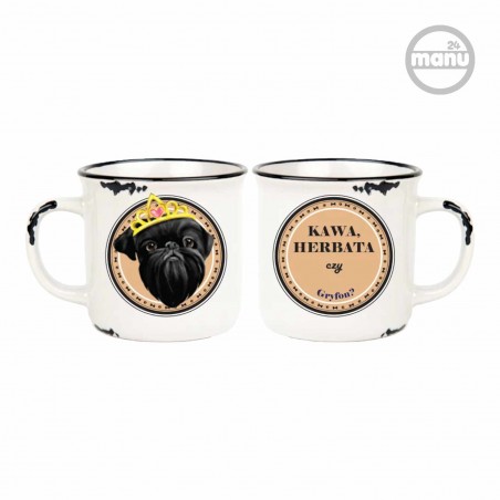 Kubek retro z psem Gryfon
