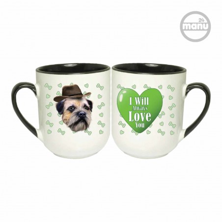 Kubek z psem Border Terrier