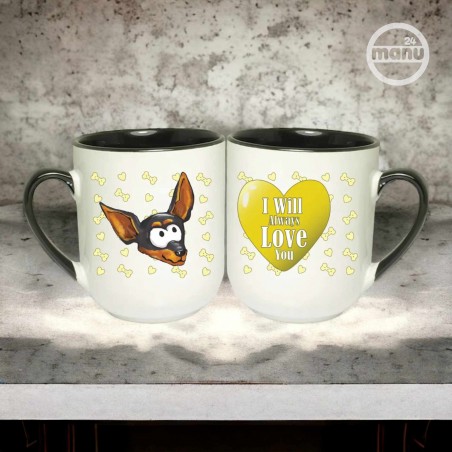 Kubek z psem Pinczer