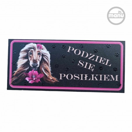 Śmieszny Magnes na lodówkę pies Chart Afgański