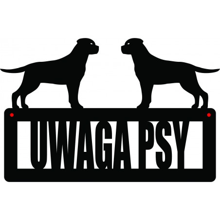 Uwaga Psy Rottweiler