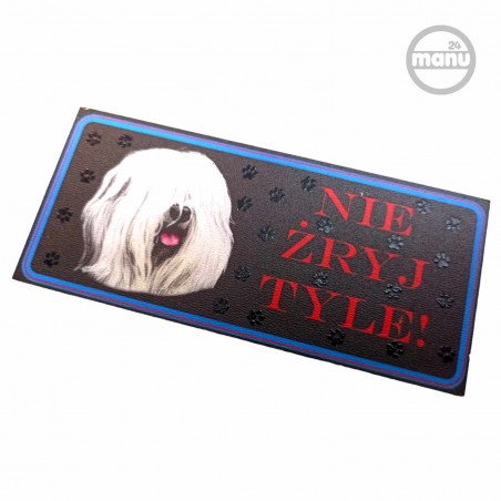 Śmieszny Magnes na lodówkę pies owczarek nizinny