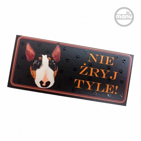 Śmieszny Magnes na lodówkę pies bulterier