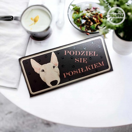 Śmieszny Magnes na lodówkę pies Bulterier