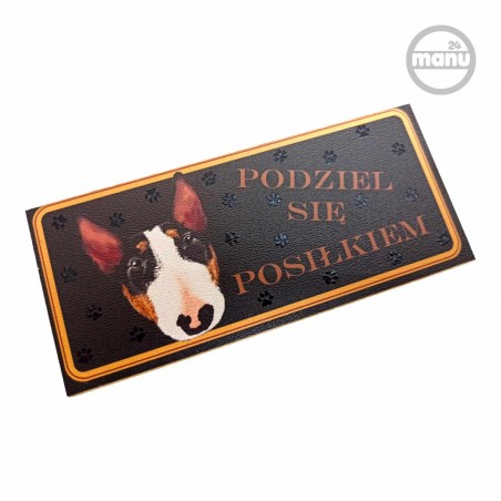 Śmieszny Magnes na lodówkę pies Bulterier