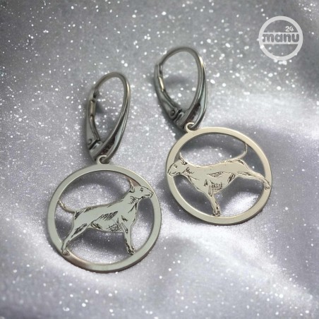 Kolczyki Bulterier w okręgu