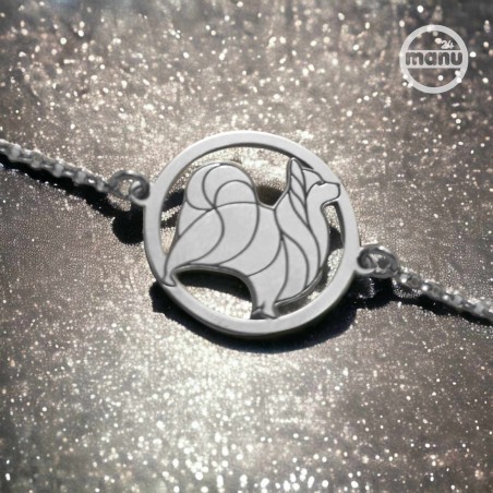 Bransoletka Papillon w okręgu na łańcuszku