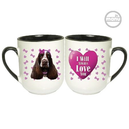 kubek z psem springel spaniel