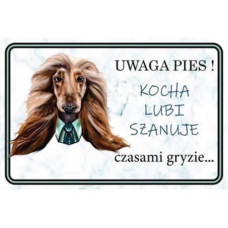 Tabliczka Chart Afgański on