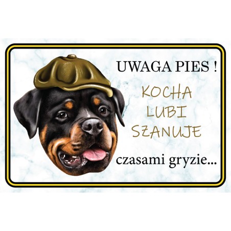 Tabliczka rottweiler on