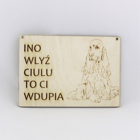 Tabliczka INO cocker spaniel angielski