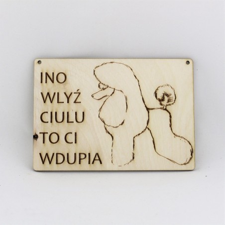 Tabliczka INO pudel