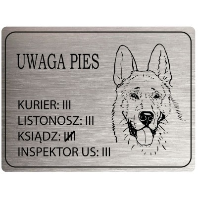 Tabliczka Uwaga Pies...