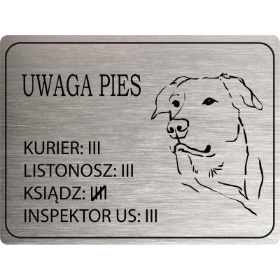 Tabliczka Uwaga Pies beauceron