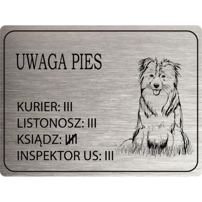 Tabliczka Uwaga Pies border...