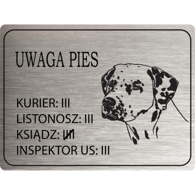 Tabliczka Uwaga Pies...