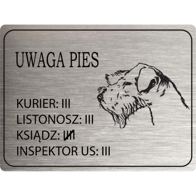 Tabliczka Uwaga pies...