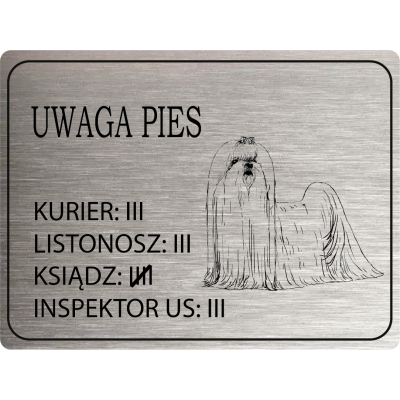 Tabliczka Uwaga pies...