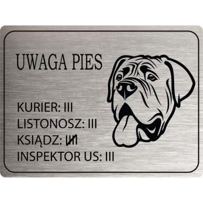 Tabliczka Uwaga pies...