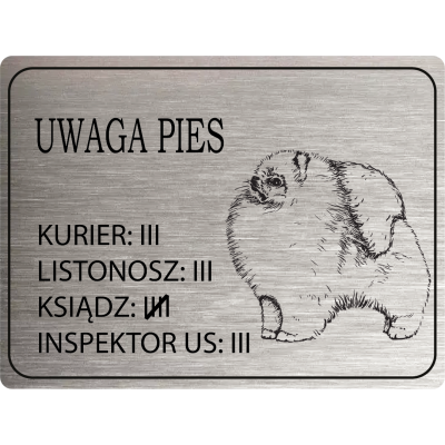 Tabliczka Uwaga pies...