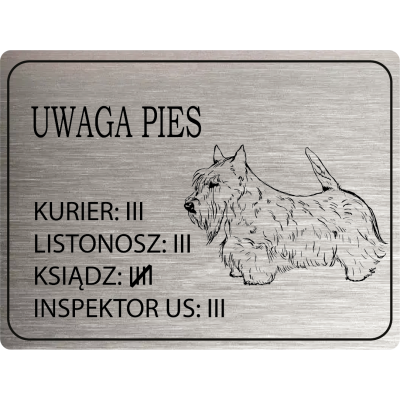 Tabliczka Uwaga pies...