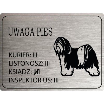 Tabliczka Uwaga pies...