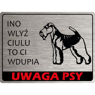 Tabliczka INO terrier walijski