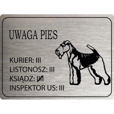 Tabliczka Uwaga pies...