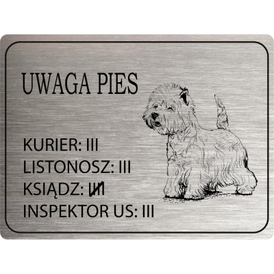 Tabliczka Uwaga pies...