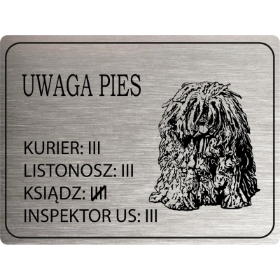 Tabliczka Uwaga pies...