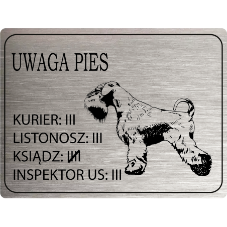 Tabliczka ostrzegawcza uwaga pies York