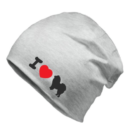 Czapka jesienna zimowa z psem Chow Chow ciepła czapka unisex prezent dla miłośnika psów