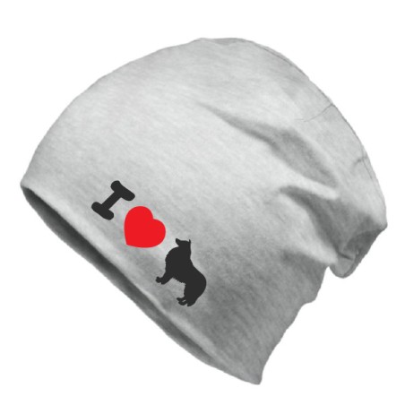 Czapka jesienna zimowa z psem Collie ciepła czapka unisex prezent dla miłośnika psów