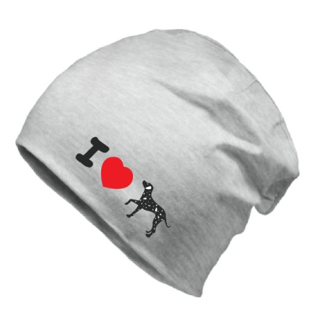 Czapka jesienna zimowa z psem Dalmatyńczyk ciepła czapka unisex prezent dla miłośnika psów