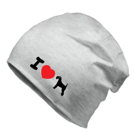 Czapka jesienna zimowa z psem Airedale ciepła czapka unisex prezent dla miłośnika psów