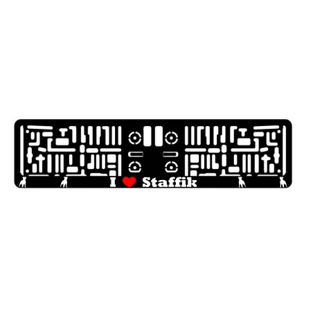 RAMKA POD TABLICE REJESTRACYJNE PIES POMERANIAN