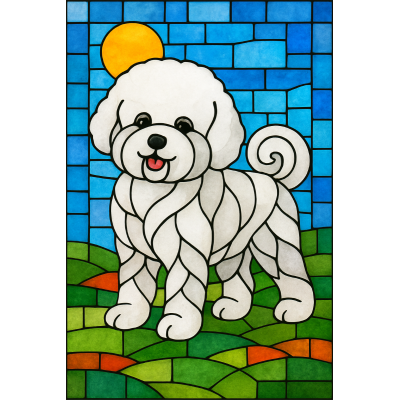 Witraż akrylowy – Bichon...