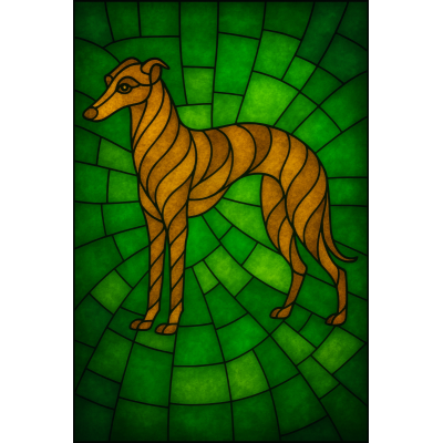 Witraż akrylowy – Charcik...