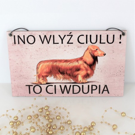 Tabliczka INO jamnik długowłosy K